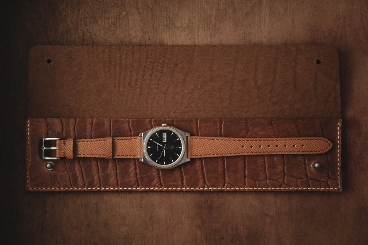 Watchpouch Folio - Handcrafted Leather Single Watch Sleeve