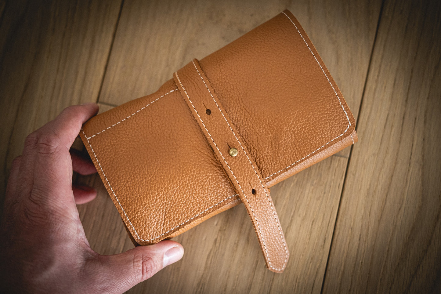 Handcrafted premium Leather Watch Roll — Five-Watch Configuration