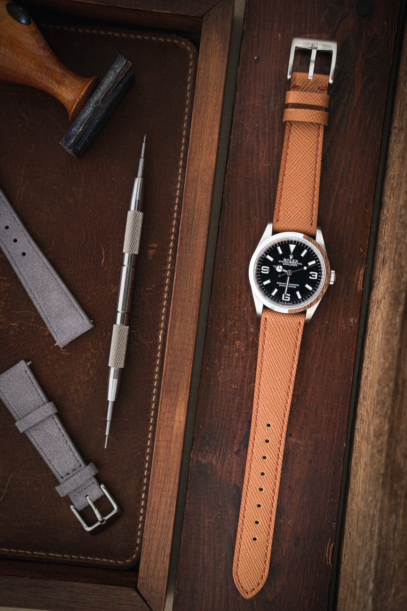 Saffiano watch straps