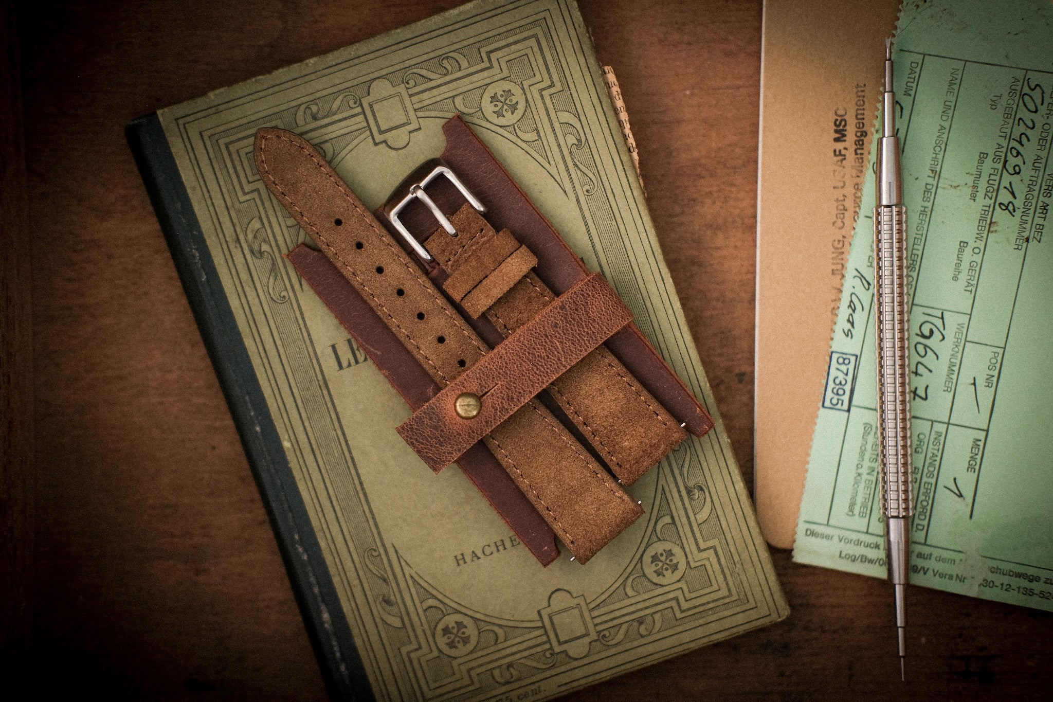 Suede watch straps