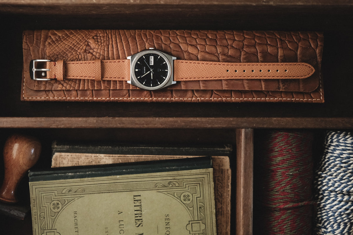 Watchpouch Folio - Handcrafted Leather Single Watch Sleeve