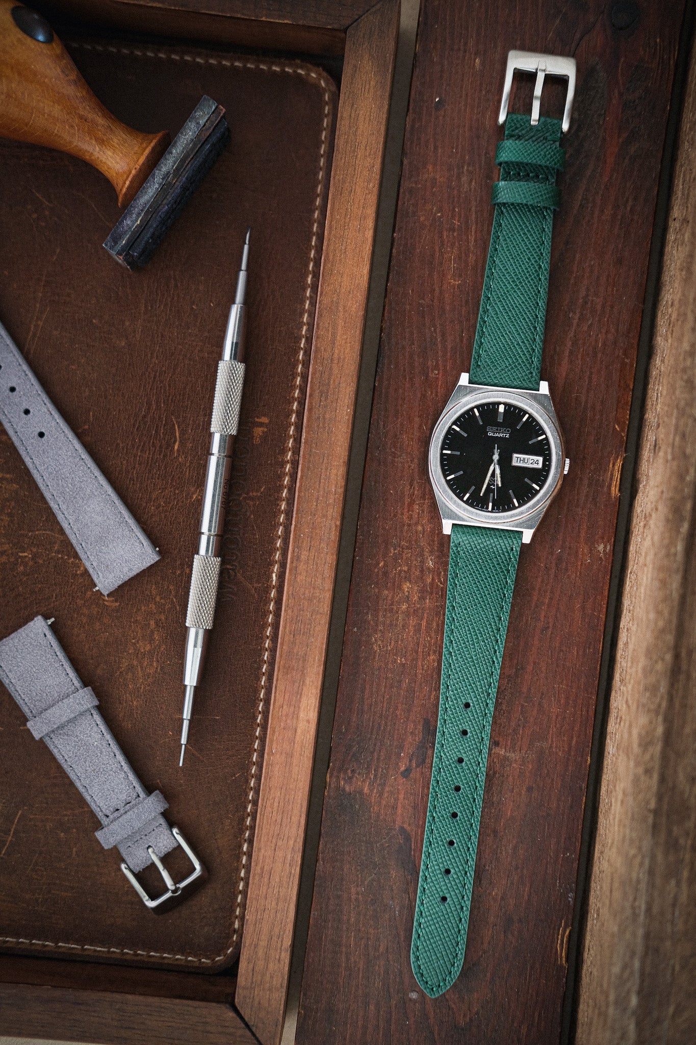 Saffiano watch straps