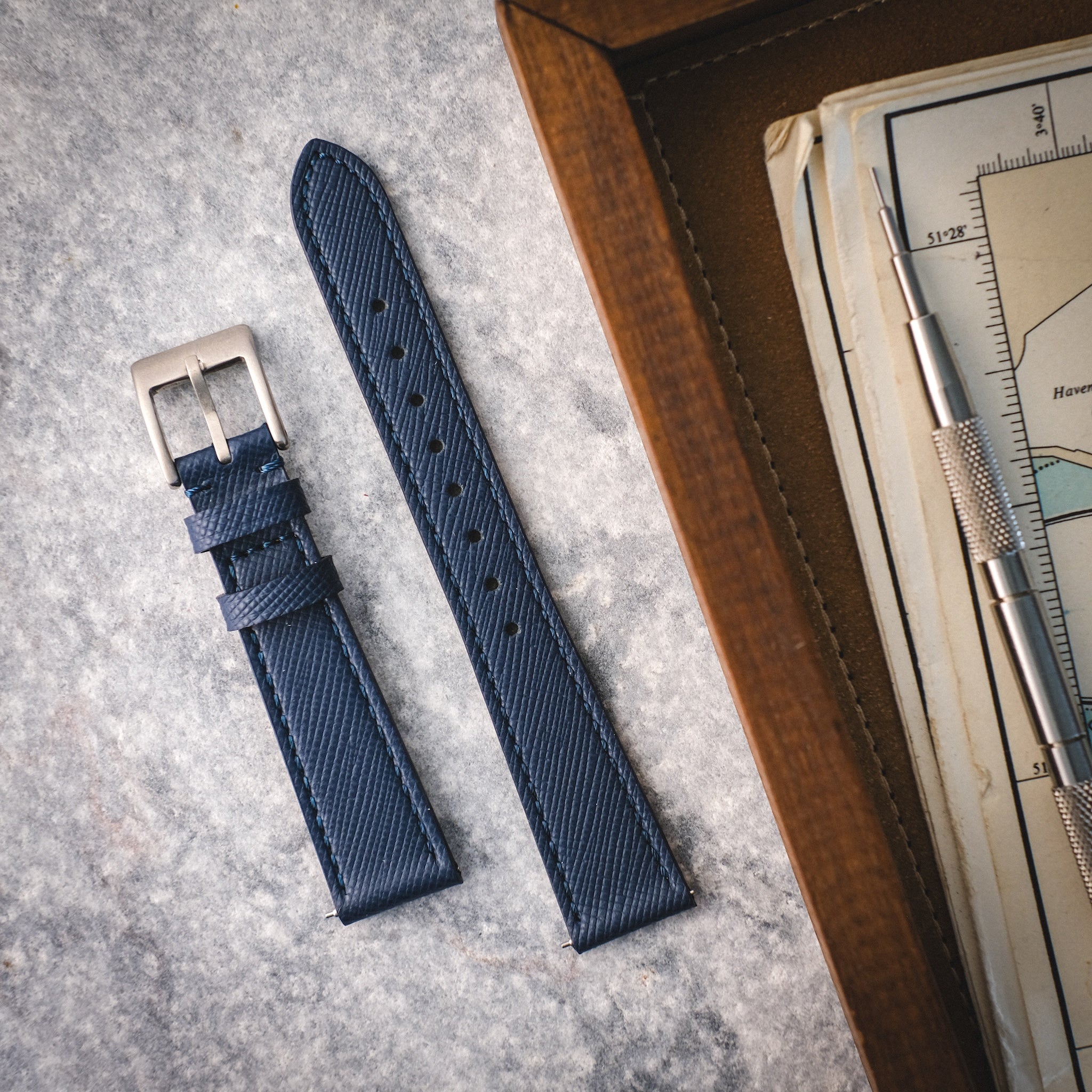 Saffiano watch straps