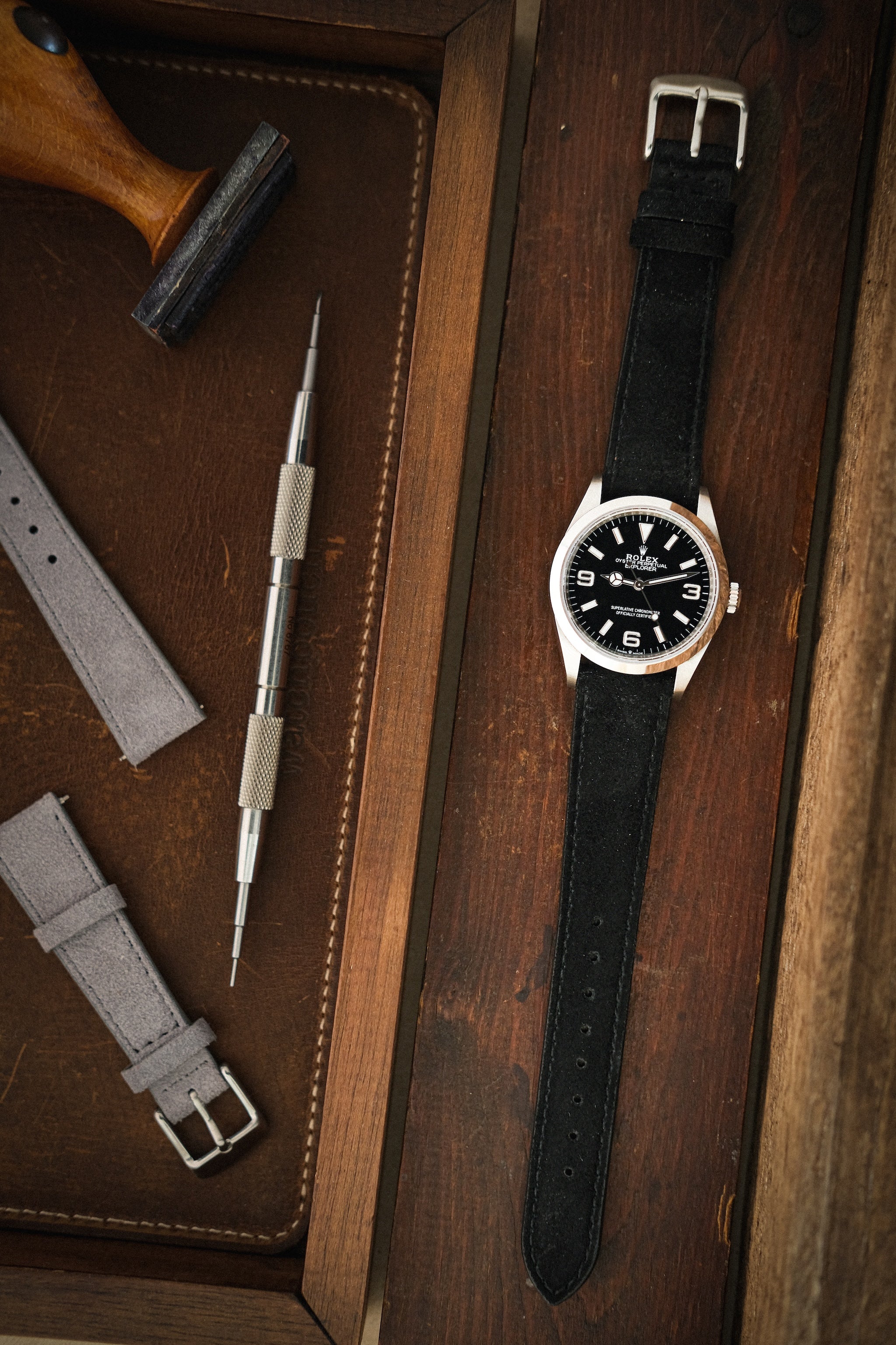 Suede watch straps