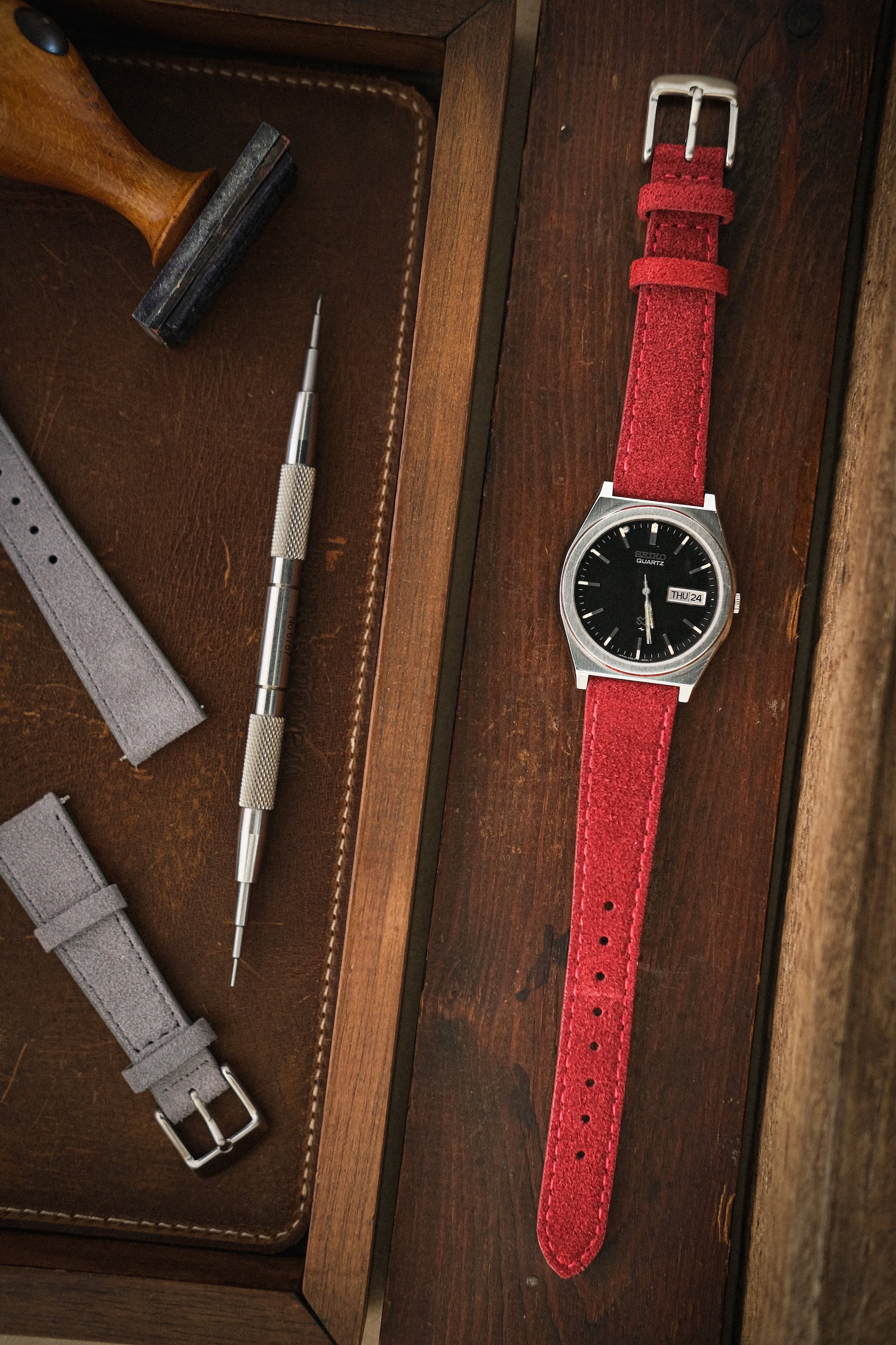 Suede watch straps