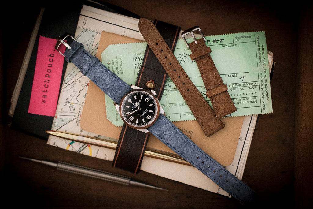 Suede watch straps