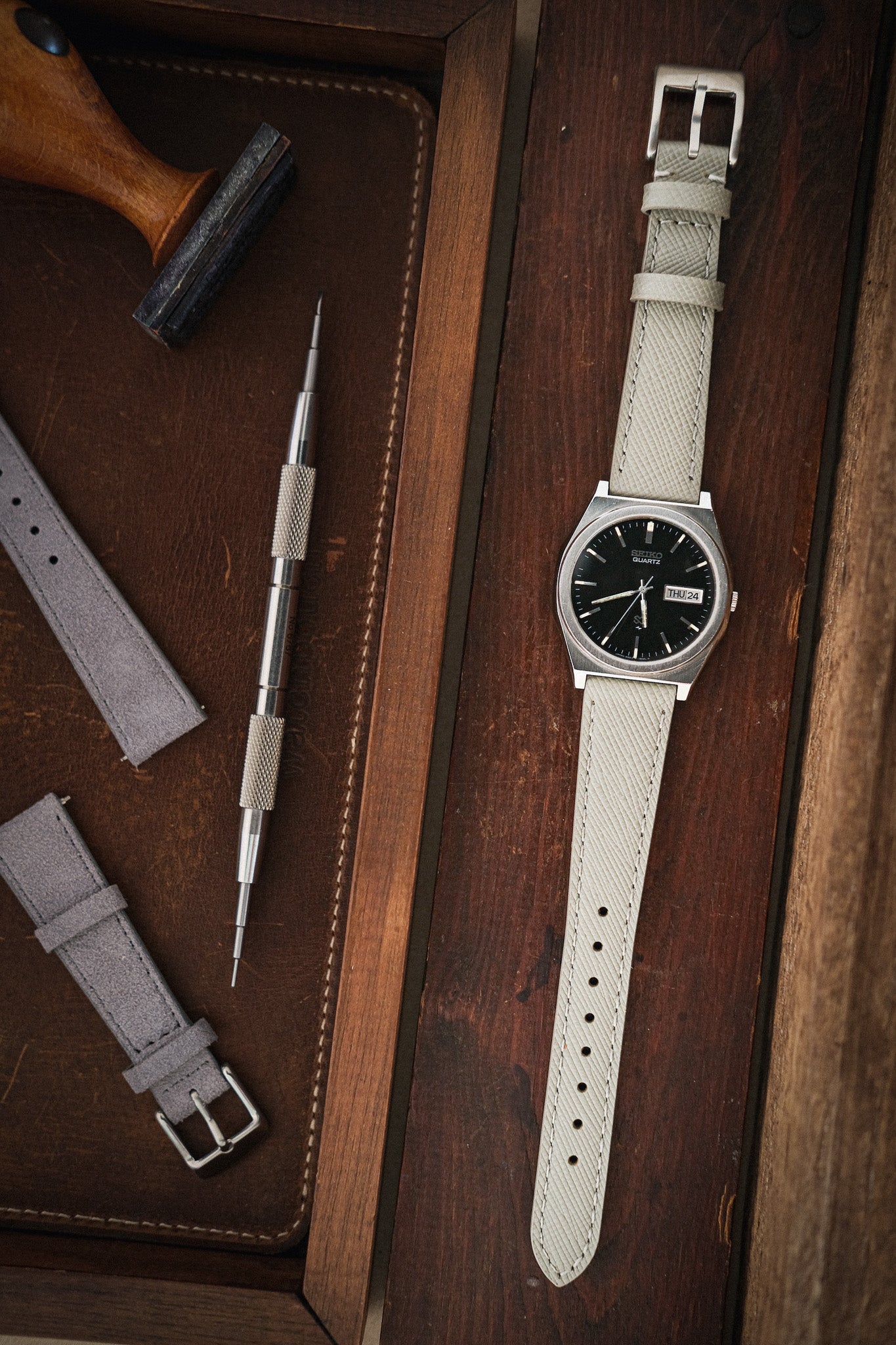 Saffiano watch straps